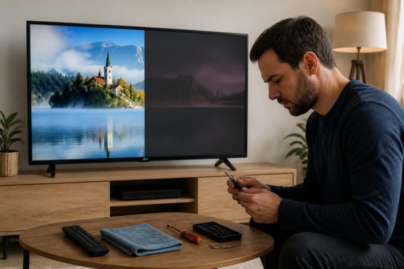 Dépannage rapide de votre TV LG avec un écran à moitié sombre : astuces et conseils