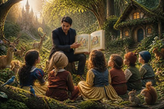 Le prof dans Blanche Neige et l&rsquo;importance de l&rsquo;éducation morale dans les histoires